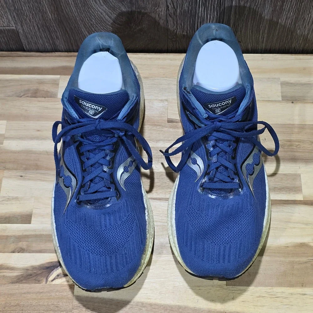 Saucony Triumph 21 Men's Running Shoes Navy‎ Blue White S20881-21 Size 11